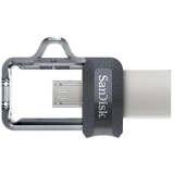 Flash Drive Sandisk Ultra Dual 128 Gb, OTG, USB 3.0 Black