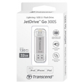Flash Drive Transcend  JetDrive Go 300 32GB, Lightning/USB 3.1 Silver