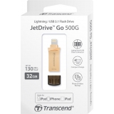Флешка Transcend  JetDrive Go 500 32GB Gold (TS32GJDG500G)