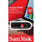 Flash Drive Sandisk Cruzer Glide 256 Gb USB 3.0 Black