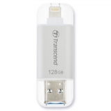 Флеш-память Transcend JetDrive Go 300 128GB, Lightning/USB 3.1 Silver