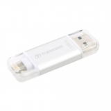 Флеш-память Transcend JetDrive Go 300 128GB, Lightning/USB 3.1 Silver