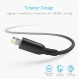Кабель Anker Powerline II Lightning - 0.9 м V2 (Black)